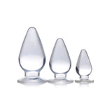 Triple Cones 3 Piece Set – Clear Graduated Anal Plugs > Anal Range > Butt Plug Kits - Tophatter Daily Deals