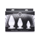 Triple Cones 3 Piece Set – Clear Graduated Anal Plugs > Anal Range > Butt Plug Kits - Tophatter Daily Deals
