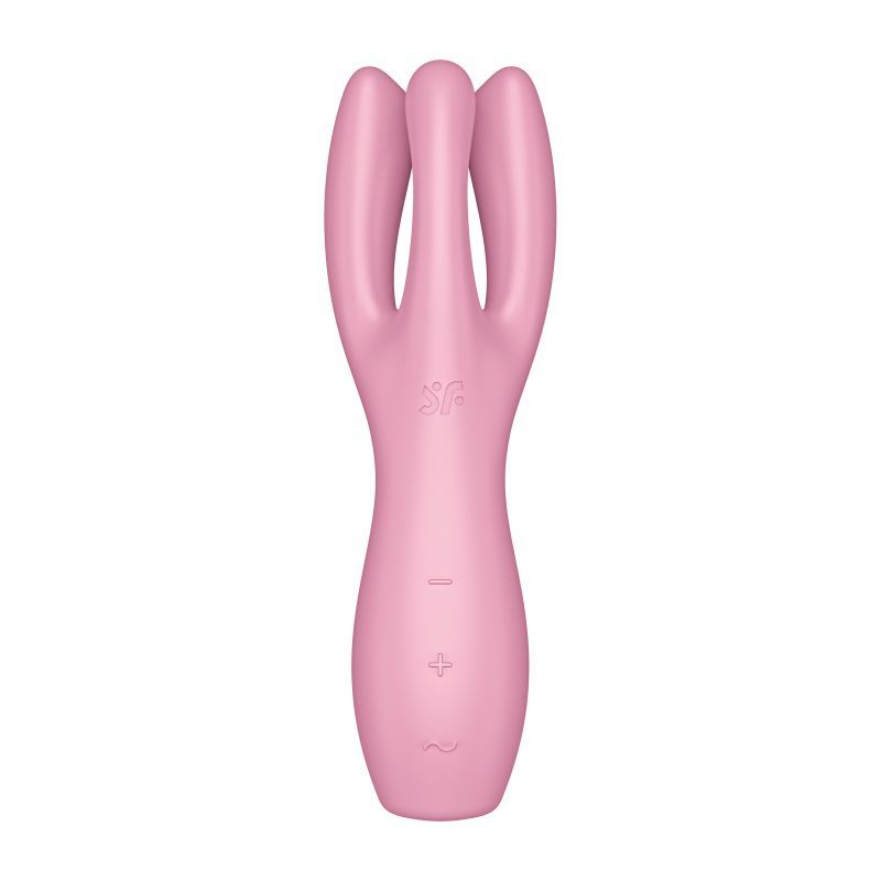 Satisfyer Threesome 3 Layon Vibrator Pink 8.5 Inches > Vibrators > Vibrating Pads - Tophatter Daily Deals