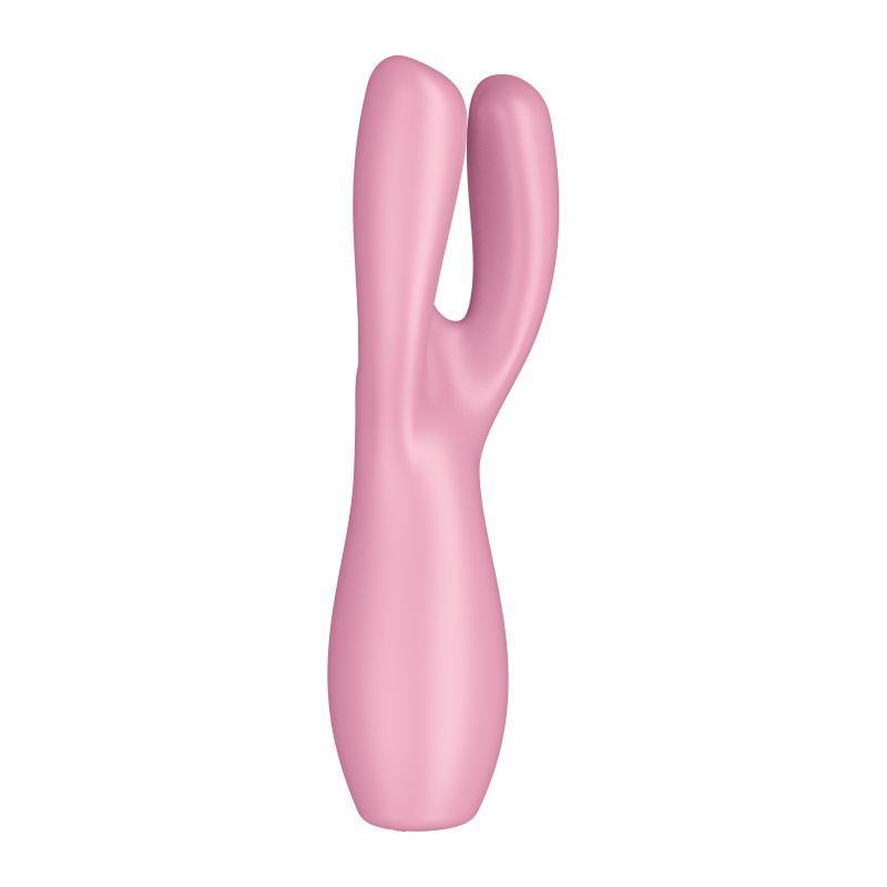 Satisfyer Threesome 3 Layon Vibrator Pink 8.5 Inches > Vibrators > Vibrating Pads - Tophatter Daily Deals