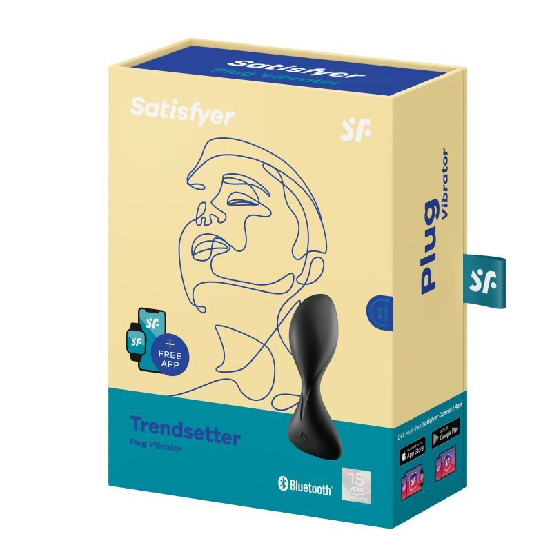 Satisfyer Trendsetter Connect App Vibrating Anal Plug Black for Beginners and Seasoned Users > Anal Range > Vibrating Butt Plugs - Tophatter Daily Deals