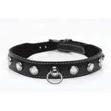 Bling Vixen Leather Choker with Clear Rhinestones > Clothes > Unisex Leather - Tophatter Daily Deals