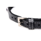 Bling Vixen Leather Choker with Clear Rhinestones > Clothes > Unisex Leather - Tophatter Daily Deals