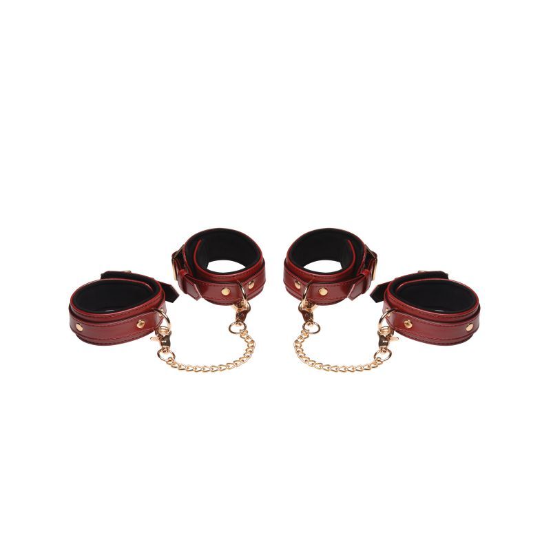 6 Piece Bondage Set – Vegan PU Leather Restraints and Cuffs Kit > Bondage Gear > Bondage Kits - Tophatter Daily Deals