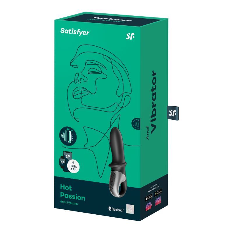 Satisfyer Hot Passion Connect (Black) – App-Controlled Warming Anal Vibrator > Anal Range > Vibrating Butt Plugs - Tophatter Daily Deals