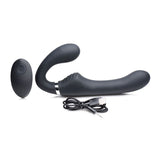 Mighty Rider 10X Strapless Strap-On Black with Remote Control > Dildos > Strapless Strap Ons - Tophatter Daily Deals
