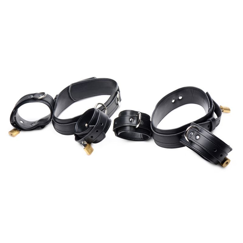 Frog Tie Restraint Set in Black for Enhanced Bondage Play > Bondage Gear > Restraints - Tophatter Daily Deals