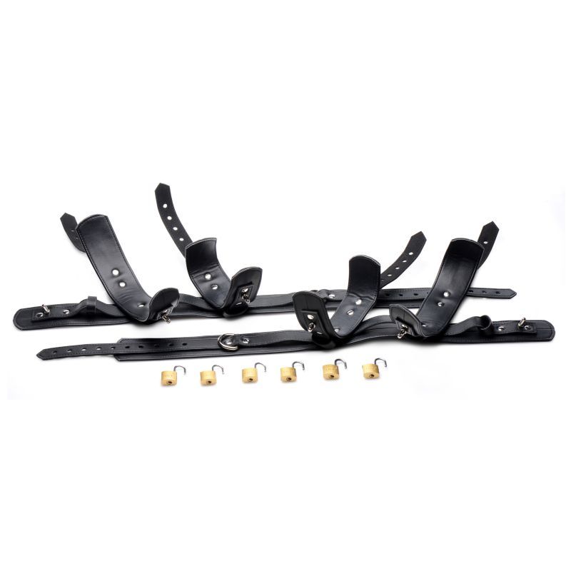 Frog Tie Restraint Set in Black for Enhanced Bondage Play > Bondage Gear > Restraints - Tophatter Daily Deals