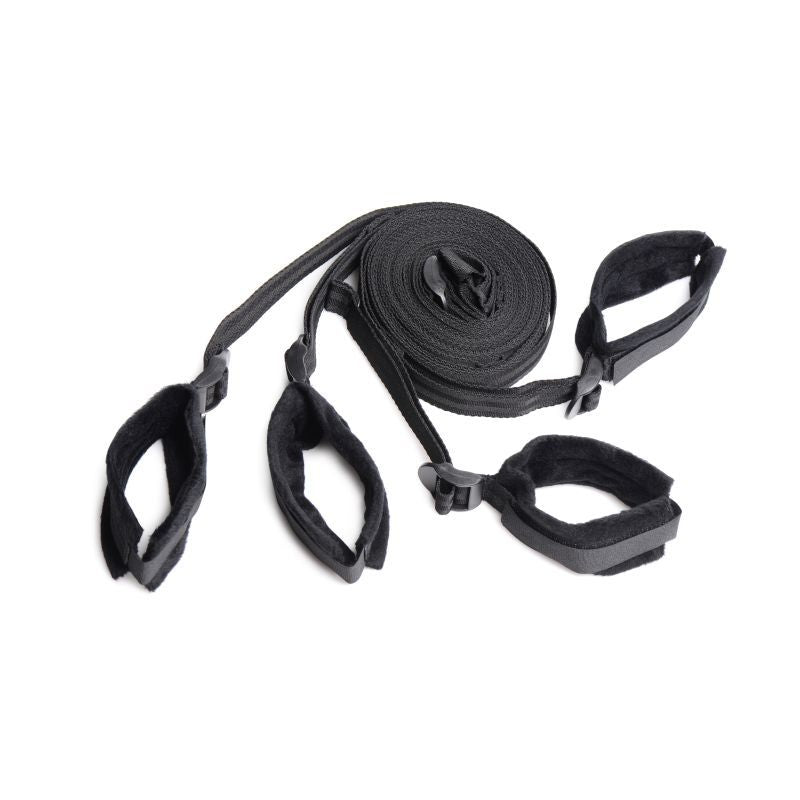 6-Piece Bed Restraint Bondage Kit Black > Bondage Gear > Bed Restraints - Tophatter Daily Deals