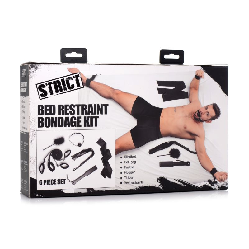 6-Piece Bed Restraint Bondage Kit Black > Bondage Gear > Bed Restraints - Tophatter Daily Deals