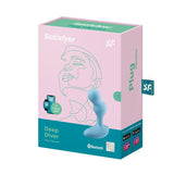 Satisfyer Deep Diver Vibrating Connect App Anal Plug Blue > Anal Range > Vibrating Butt Plugs - Tophatter Daily Deals