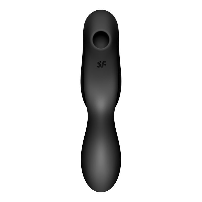 Satisfyer Curvy Trinity 2 Insertable Air Pulse Vibrator in Black > Vibrators > Unconventional - Tophatter Daily Deals