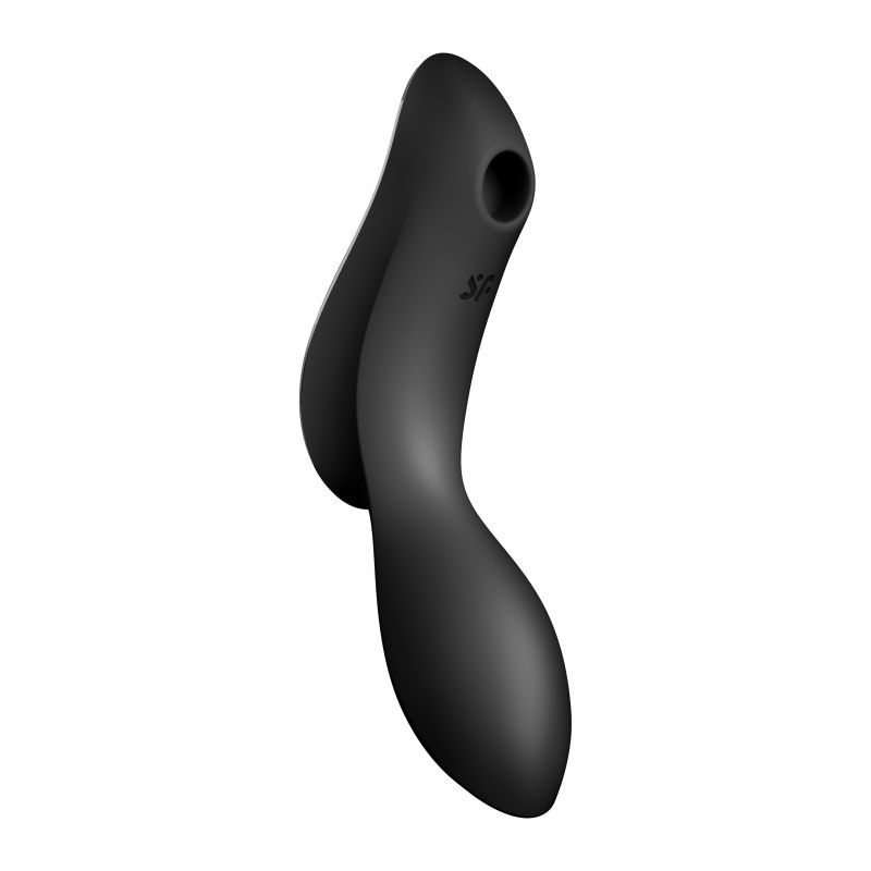Satisfyer Curvy Trinity 2 Insertable Air Pulse Vibrator in Black > Vibrators > Unconventional - Tophatter Daily Deals
