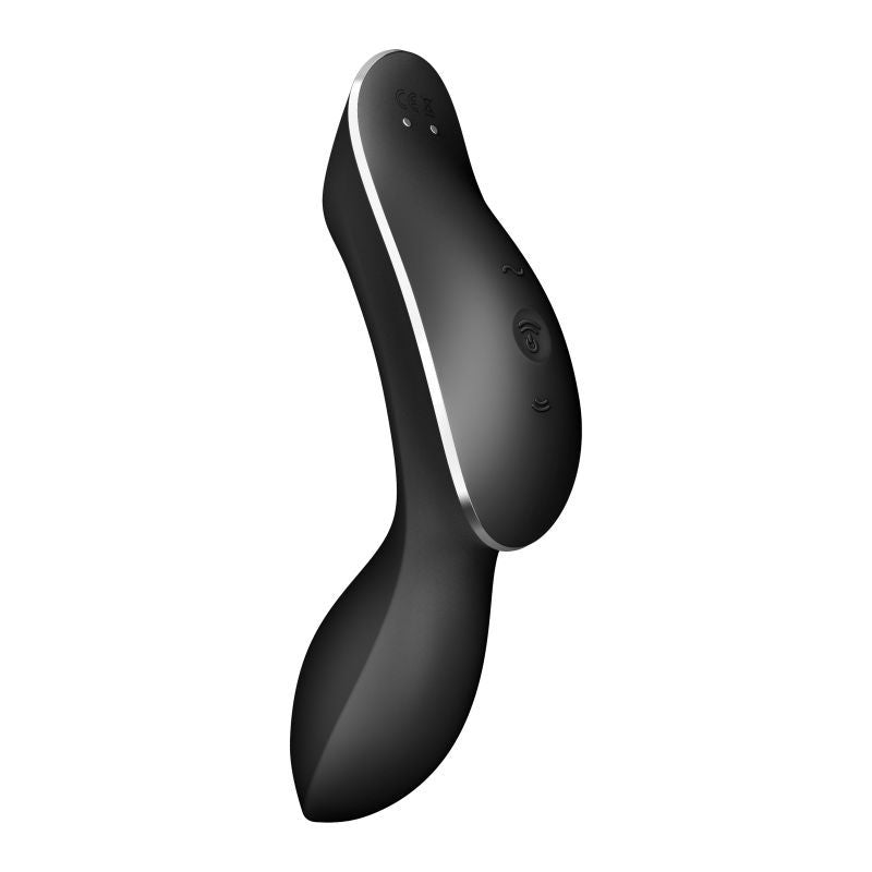 Satisfyer Curvy Trinity 2 Insertable Air Pulse Vibrator in Black > Vibrators > Unconventional - Tophatter Daily Deals