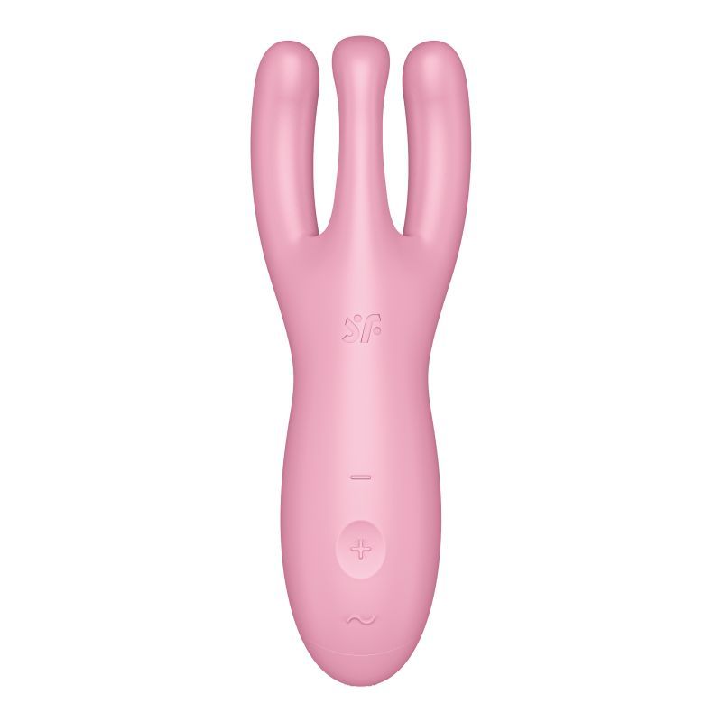 Satisfyer Threesome 4 Connect (Pink) – App-Controlled Flexible Clitoral and Labia Vibrator > Sex Toys > Couples Toys - Tophatter Daily Deals