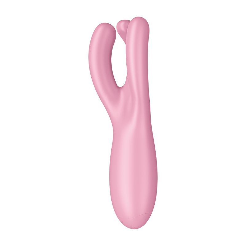 Satisfyer Threesome 4 Connect (Pink) – App-Controlled Flexible Clitoral and Labia Vibrator > Sex Toys > Couples Toys - Tophatter Daily Deals
