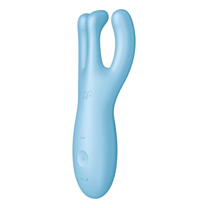 Satisfyer Threesome 4 Connect (Blue) – App-Controlled Layon Vibrator > Sex Toys > Remote Control Toys - Tophatter Daily Deals