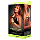 Glow In The Dark Deluxe Buckle Cuffs Black Adult Bondage Accessory > Bondage Gear > Restraints - Tophatter Daily Deals