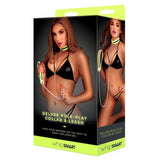 Whip Smart Glow In The Dark Deluxe Collar and Leash Set > Bondage Gear > Collars & Leashes - Tophatter Daily Deals