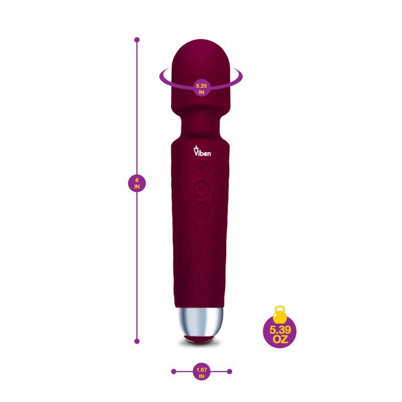 Viben Tempest Wand Massager in Ruby > Sex Toys > Massage Wands - Tophatter Daily Deals