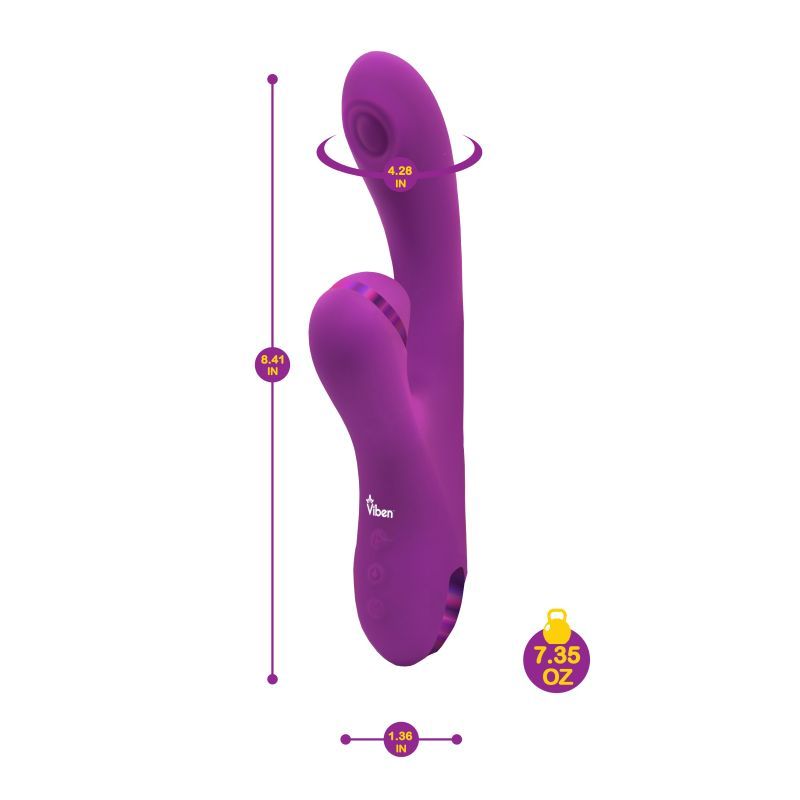 Viben Dazzle Thumping Rabbit in Berry > Vibrators > Ladies > Rabbit - Tophatter Daily Deals