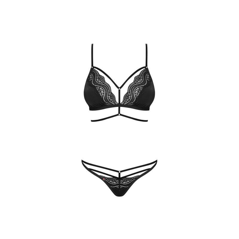 Diyosa 2 Piece Set Black Lingerie Ensemble > Clothes > Bra Sets - Tophatter Daily Deals