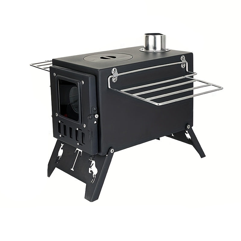 Outdoor Camping Wood Stove Tabletop Heater Outdoor Grills - Tophatter Daily Deals