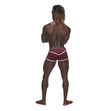 Male Power Sport Mesh Mini Shorts in Burgundy > Clothes > Mens Trunks - Tophatter Daily Deals