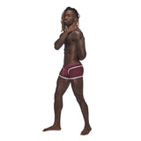 Male Power Sport Mesh Mini Shorts in Burgundy > Clothes > Mens Trunks - Tophatter Daily Deals