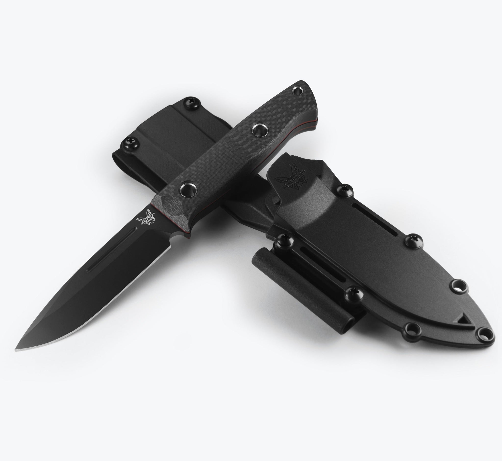 Benchmade Bushcrafter - CPM-Cruwear Blade - Carbon Fiber Handle - 163BK Knives - Tophatter Daily Deals
