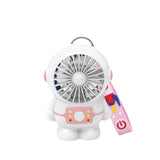 Astronaut Mini Usb Small Fan Rechargeable Portable Pink USB 0 - Tophatter Daily Deals