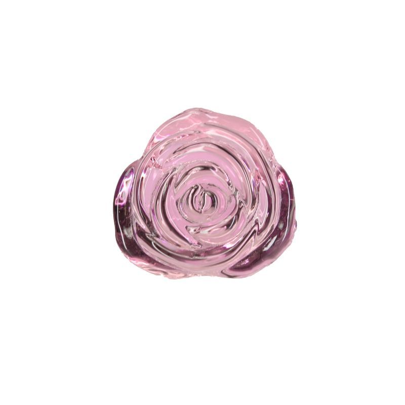 Pillow Talk Rosy Luxurious Glass Anal Plug w Clear Gem > Glass > Toys - Tophatter Daily Deals