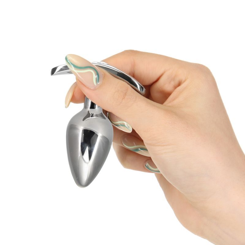 Pillow Talk Sneaky Stainless Steel Anal Plug 2.6 Inch w Swarovski Crystal > Anal Range > Butt Plugs - Tophatter Daily Deals