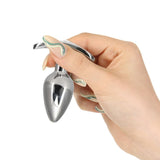Pillow Talk Sneaky Stainless Steel Anal Plug 2.6 Inch w Swarovski Crystal > Anal Range > Butt Plugs - Tophatter Daily Deals