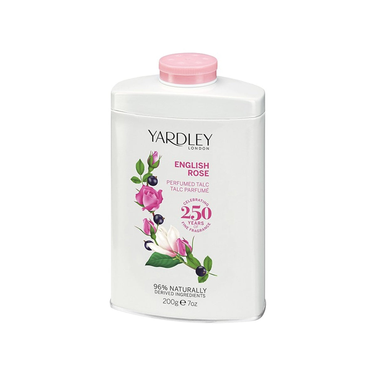 Yardley English Rose Fragranced Talc 200g Tin Default Title - Tophatter Daily Deals