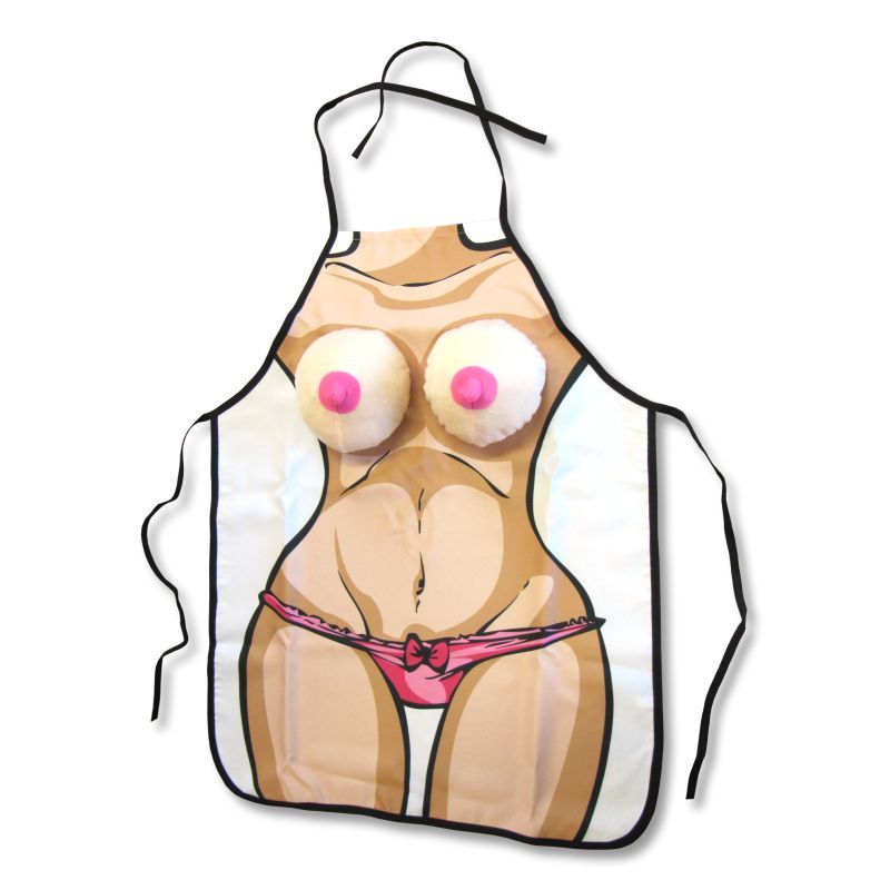 Boobie BBQ Apron - One Size Fits All > Novelties > Gag Gifts - Tophatter Daily Deals
