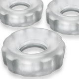 Super Hunkyjunk Three Piece Cockrings Clear Ice > Cock Ring > Sets - Tophatter Daily Deals