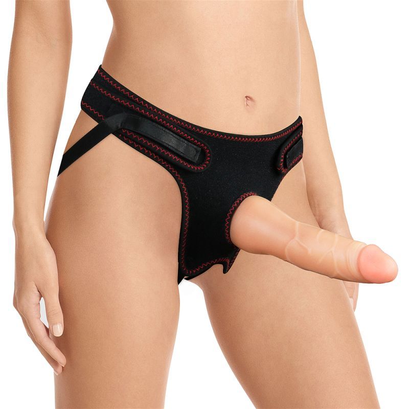 Easy Strap-on Set 7.5" (Flesh) > Dildos > Strap On Harnesses - Tophatter Daily Deals