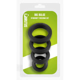 Brutus Big Bulge – Silicone Cock Ring Set of 4 with Various Inner Diameters > Cock Ring > Sets - Tophatter Daily Deals