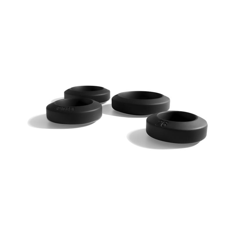 Brutus Big Bulge – Silicone Cock Ring Set of 4 with Various Inner Diameters > Cock Ring > Sets - Tophatter Daily Deals