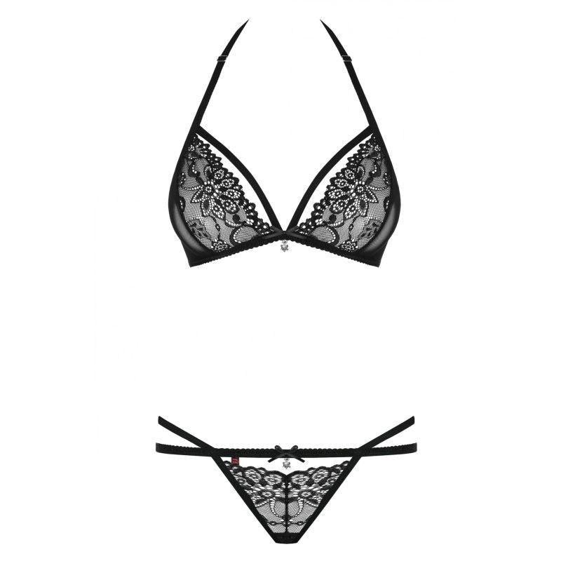 Black 2 Piece Set for Seductive Lingerie Nights > Clothes > Bra Sets - Tophatter Daily Deals