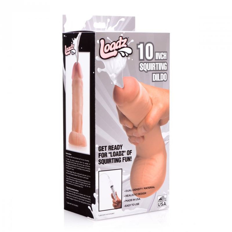 Squirting Dildo 10 Inch – Ultra-Lifelike Dual-Density Dildo with Syringe > Dildos > Squirting Dildos - Tophatter Daily Deals