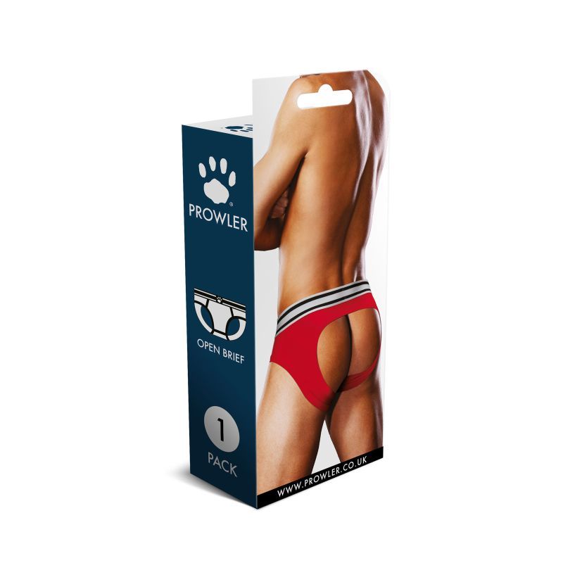 Prowler Open Back Brief White/Red > Clothes > Open Back Underwear - Tophatter Daily Deals