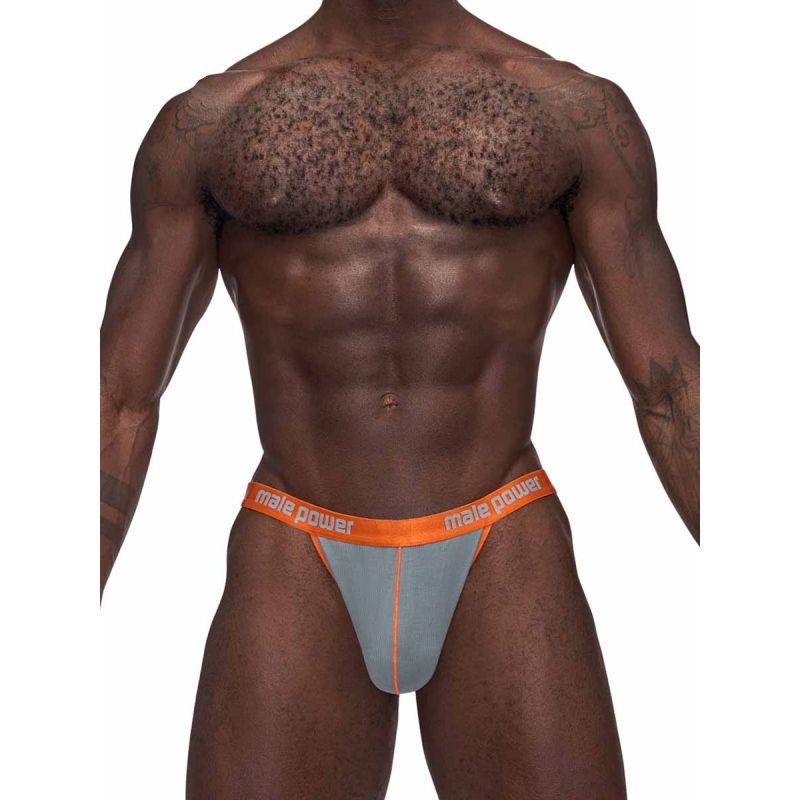 Male Power Casanova Uplift Micro Thong in Grey for Men > Clothes > Mens G-Strings - Tophatter Daily Deals