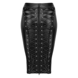 Power Wetlook Pencil Skirt with Long Zipper > Clothes > Womens Latex - Tophatter Daily Deals