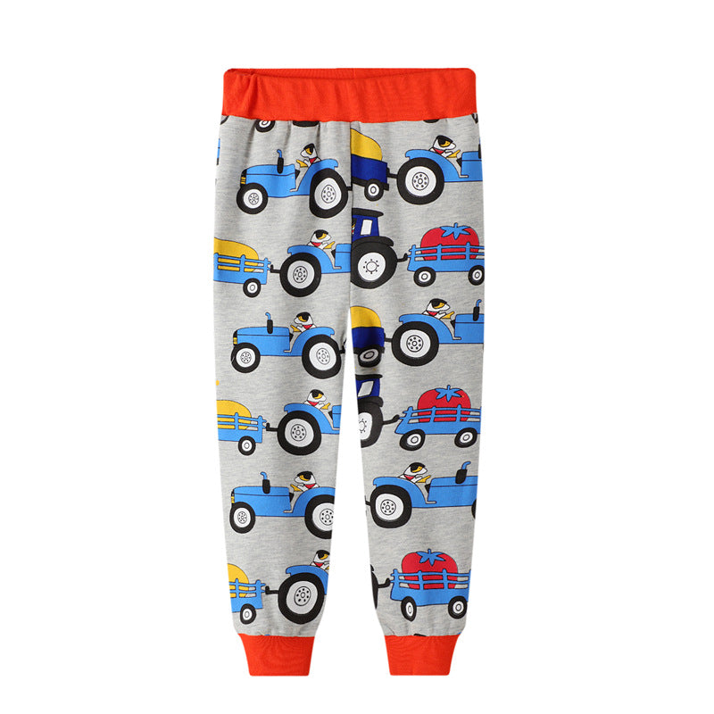 Boys' Stylish Two-piece Pair Of Long-sleeved Trousers 0 - Tophatter Daily Deals