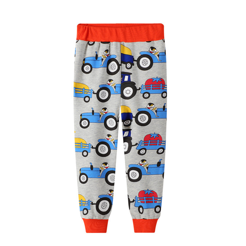 Boys' Stylish Two-piece Pair Of Long-sleeved Trousers 0 - Tophatter Daily Deals
