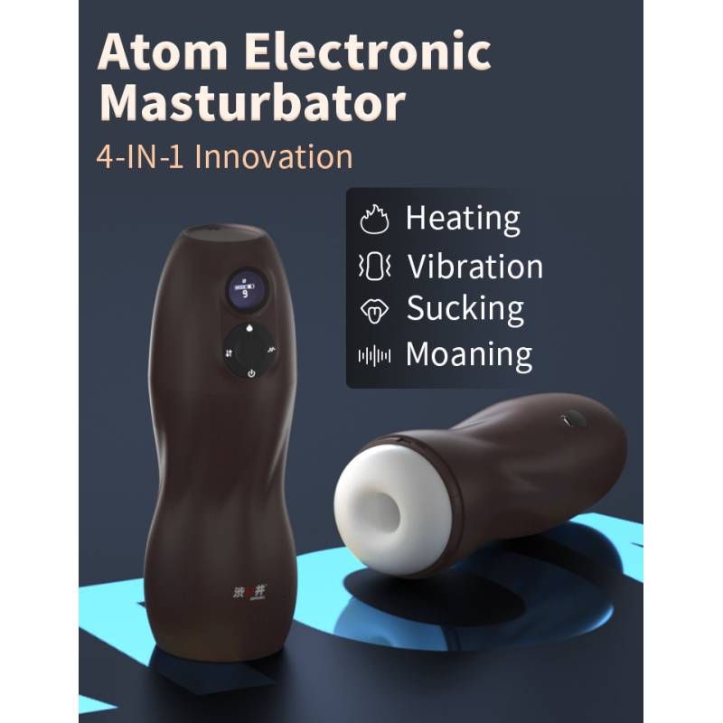 Atom Electronic Masturbator with Heating and Vibration Modes > Sex Toys For Men > Masturbators > Vibrating - Tophatter Daily Deals