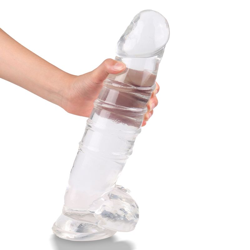 Denny Dong Clear XXL (40cm Length, 14cm Diameter) – Large Realistic Dildo with Suction Cup > Dildos > Oversized Toys - Tophatter Daily Deals