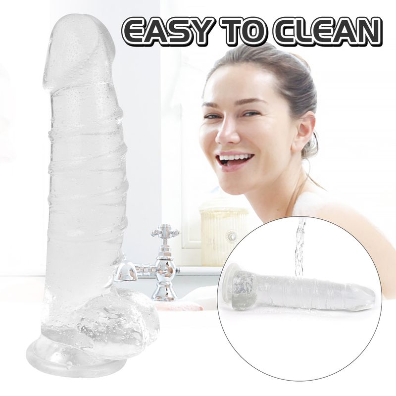 Denny Dong Clear XXL (40cm Length, 14cm Diameter) – Large Realistic Dildo with Suction Cup > Dildos > Oversized Toys - Tophatter Daily Deals